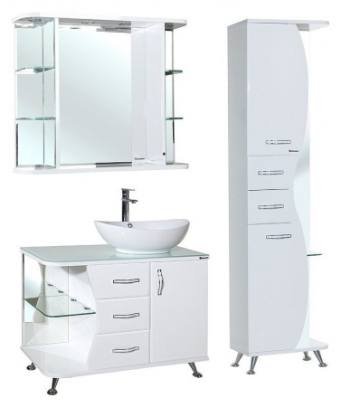 Тумба под раковину Bellezza Рио-90 белая фото