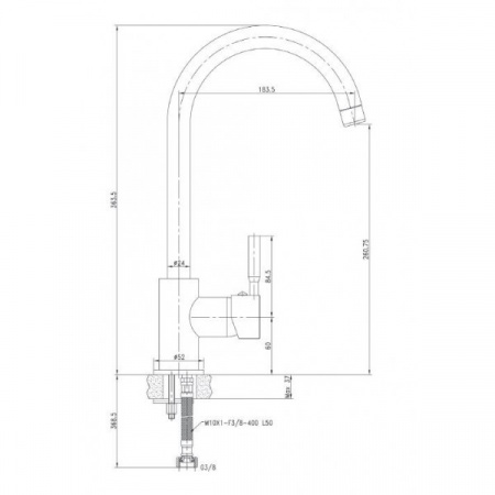 Смеситель для кухни Alveus Layla хром фото