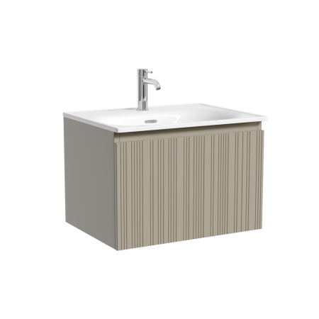 Тумба под раковину Sancos Code CD60GP серая платина фото