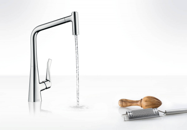Смеситель для кухни с фильтром для воды Hansgrohe Metris 14820800 фото