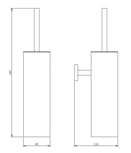 Ершик для туалета Omnires Uni UN10621CR фото