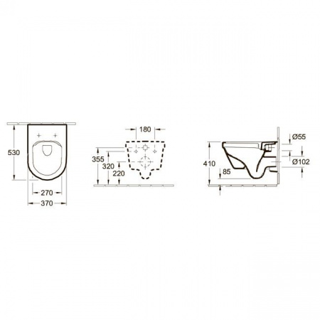Унитаз подвесной Villeroy & Boch Architectura 5684HR01 с сиденьем soft close фото