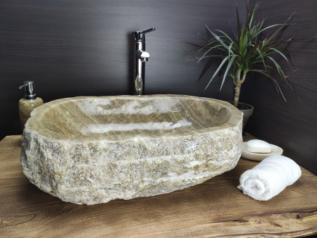 Накладная раковина из оникса Indo Erozy Sunset EO-00065 фото