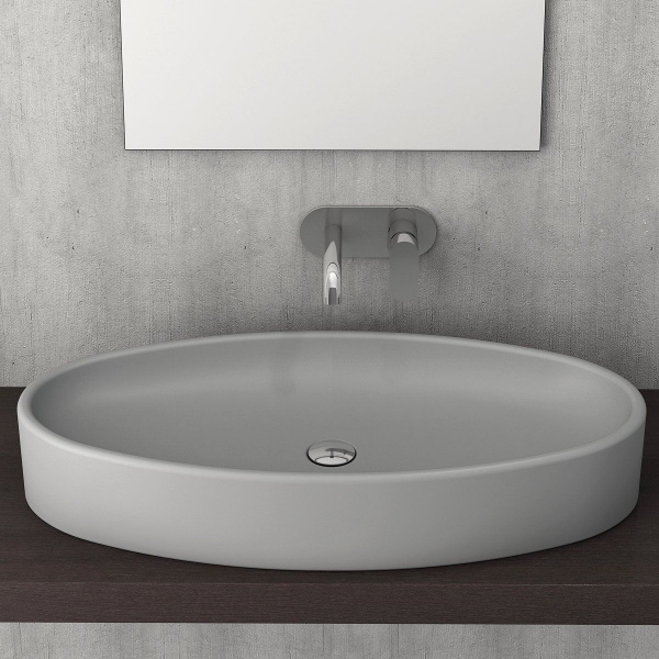 Накладная раковина Bocchi Vessel Lavabo 1014-006-0125 серая фото