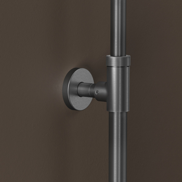 Душевая система с термостатом Iddis Duna DUNGMSTi06 графит матовый фото