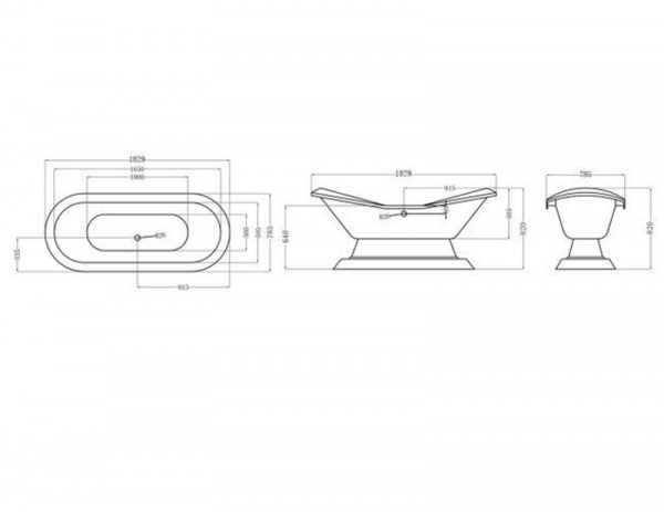 Чугунная ванна Elegansa Diana 180х80 фото