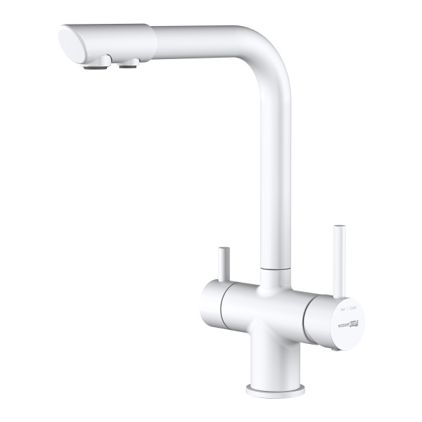 Смеситель для кухни под фильтр WasserKRAFT A8357 белый матовый фото