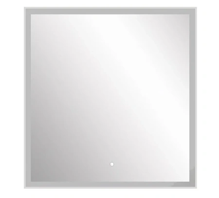 Зеркало с подсветкой и часами ASB-Mebel Оскар 80 10236 85x80 фото