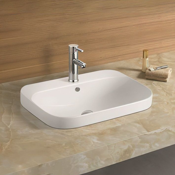 Встраиваемая раковина Art&Max AM-7976 60x45 белая фото