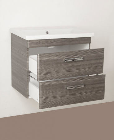 Тумба под раковину Style Line Лотос 70, шелк зебрано, Plus фото