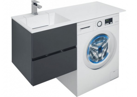 Тумба с раковиной под стиральную машину Aquanet Алвита 120 00243777 L фото