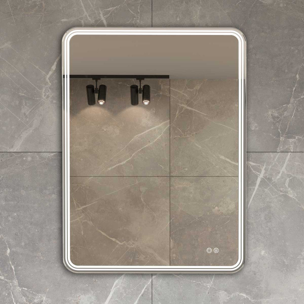 Зеркало сенсорным выключателем и диммером, с функцией антизапотевания Vincea VLM-3MA600-2 60x80 фото