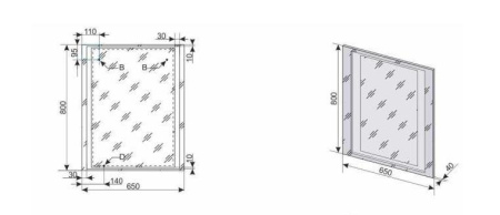 Зеркало с подсветкой Style Line Прованс 65 СС-00000444 65x80 фото