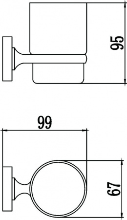 Стакан для зубных щеток Savol 87 S-008758 фото