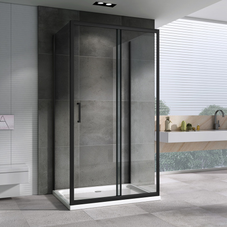 Душевой уголок ABBER Schwarzer Diamant AG30130B-S50B-S50B 130x50 фото