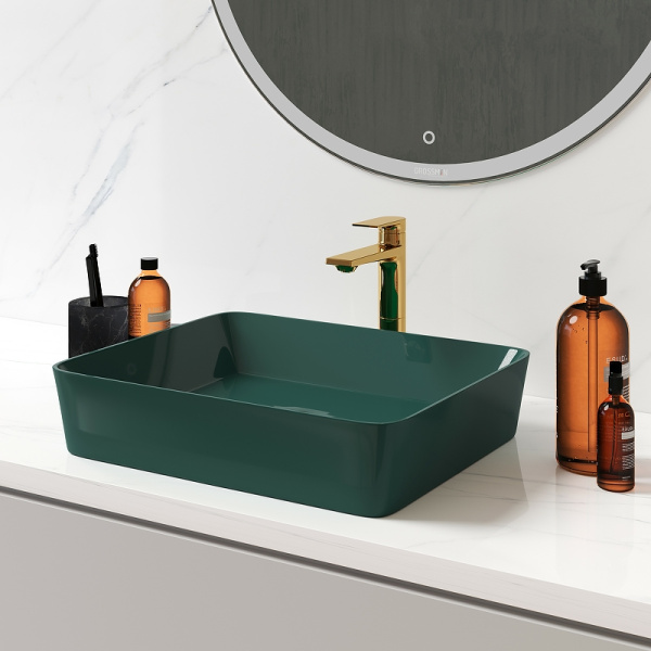 Раковина-чаша Grossman 48 GR-3016OLM Светло-зеленая матовая фото