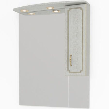 Зеркало-шкаф Kaksa Патина 004495 бежевый с золотом фото