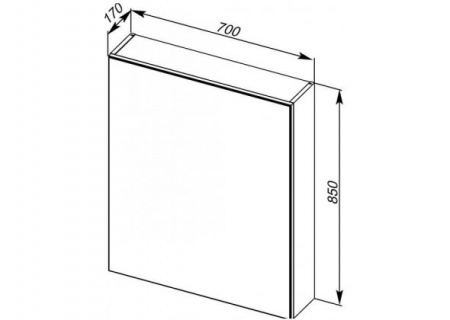 Зеркало-шкаф Aquanet Мадейра 70 00183065 фото