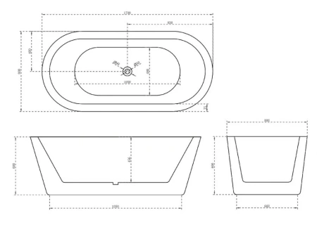 Ванна акриловая Abber AB9345-1.7 170x80 фото