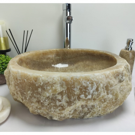 Раковина из оникса Indo Erozy Sunset EO-00422 фото