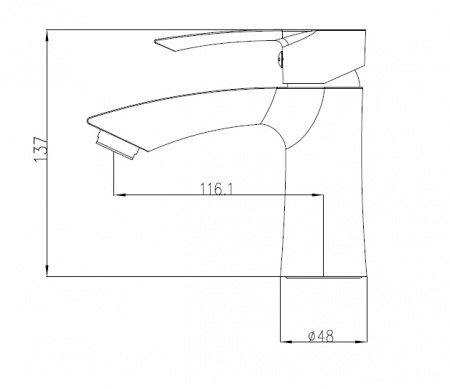 Смеситель для раковины Kaiser Aurora 67011 фото