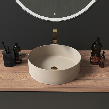 Раковина-чаша Grossman 40 GR-3013BEM Бежевая матовая фото