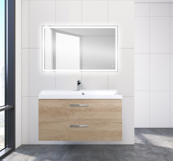 Тумба под раковину Belbagno Aurora AURORA-1000-2C-SO-RNN Rovere Nebrasca Nature фото