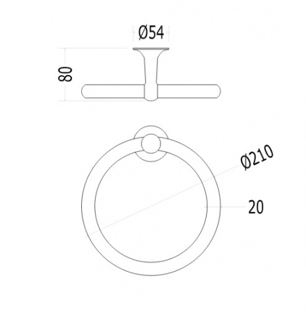 Полотенцедержатель Devon & Devon New York NY107CR фото