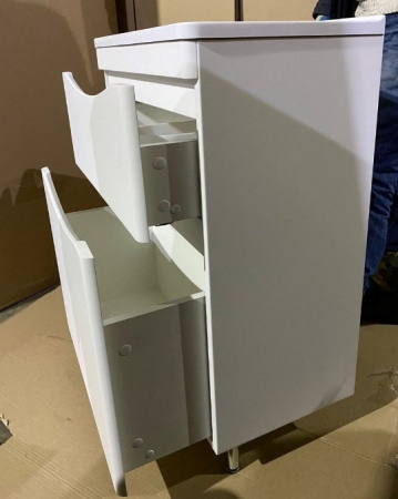 Тумба под раковину Style Line Бергамо мини 90 СС-00002361 белая фото