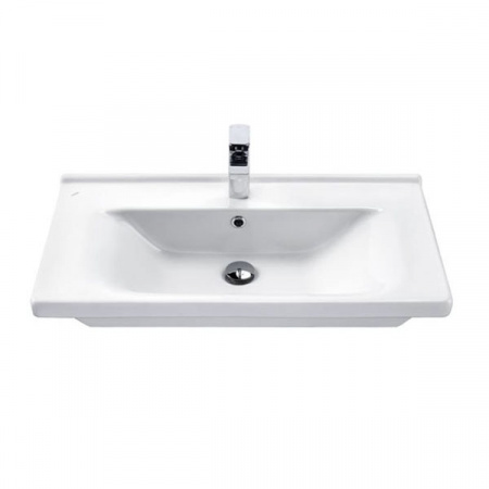 Тумба Comforty Парма-80 дуб дымчатый с раковиной Миранда-80 фото