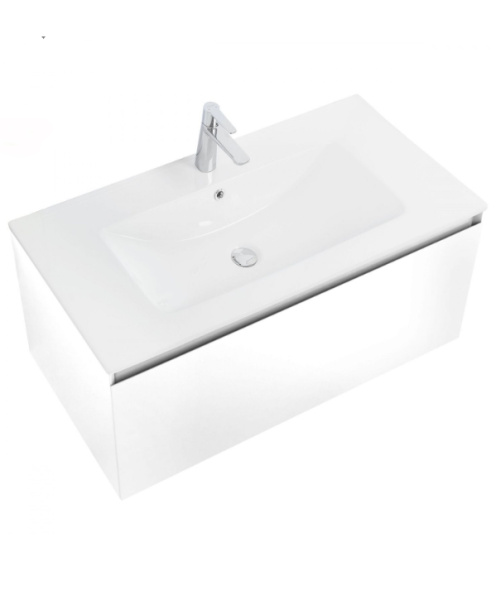 Тумба под раковину Art&Max Latina AM-Latina-1000-1C-SO-BM белая матовая фото
