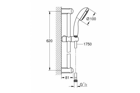 Душевой гарнитур Grohe Tempesta New 100 27924001 фото