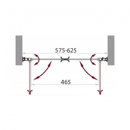 Душевая дверь BelBagno Sela SELA-B-2-60-C-Cr фото