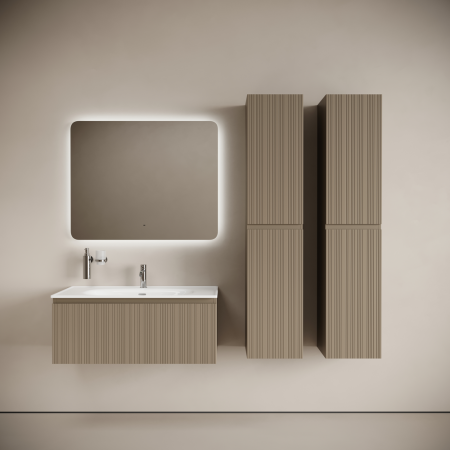 Тумба под раковину Sancos Code CD100GB серо- бежевая фото