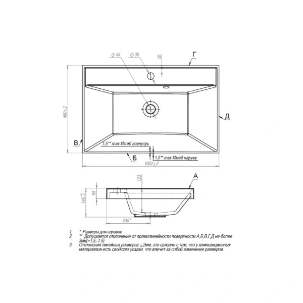 Раковина Uperwood Classic 100 291020339 фото