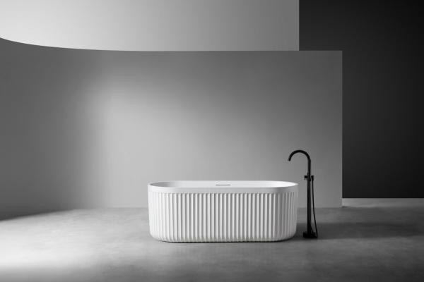 Ванна из искусственого камня Abber Stuttgart AM9925 170x75 белая матовая фото