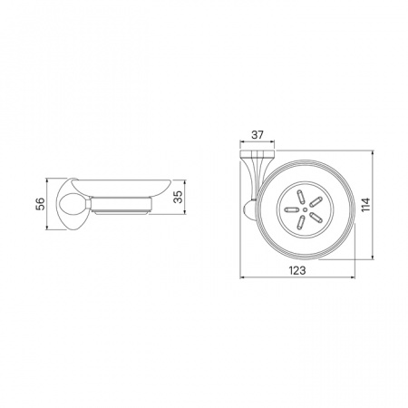 Мыльница настенная Iddis Male MALSSG0i42 фото