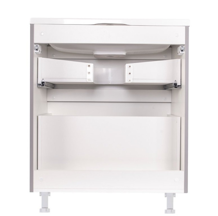 Тумба под раковину Style Line Бергамо мини 70 СС-00002312 серая фото