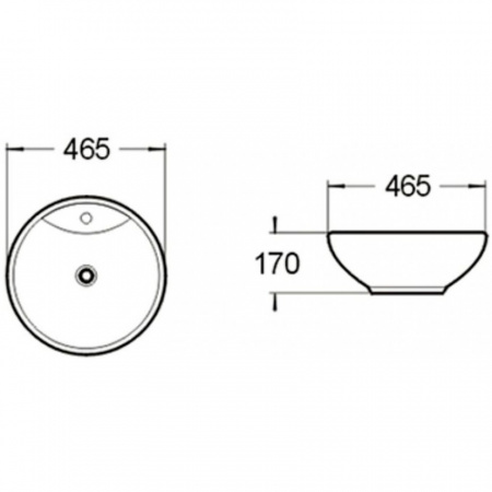 Накладная раковина SantiLine SL-1067 46x46 фото