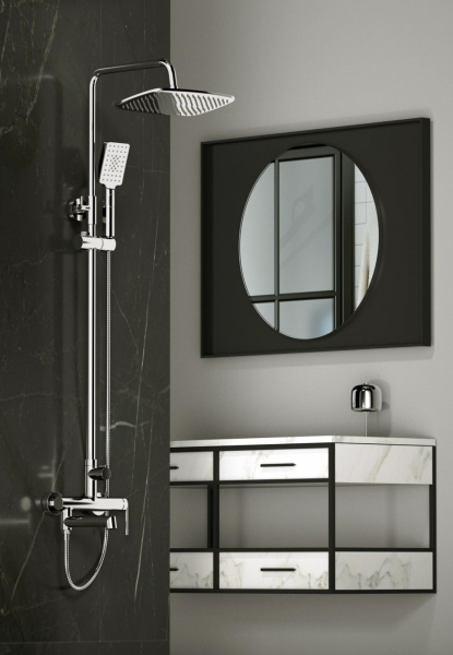 Душевая система (стойка) BelBagno Acqua ACQUA-VSCM-CRM хром фото