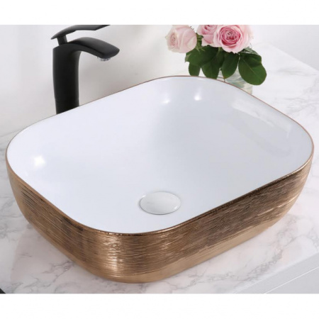 Накладная раковина CeramaLux NC D1333H132 45,5х32 фото