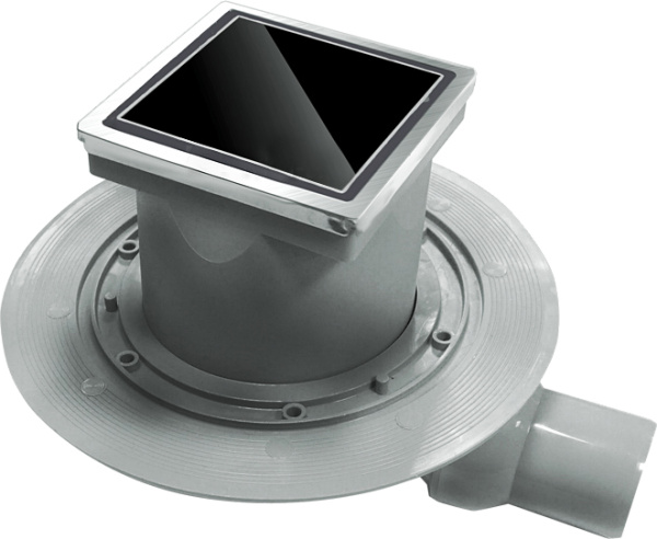 Душевой трап Pestan Confluo Standart Dry 1 Black Glass 10x10 фото