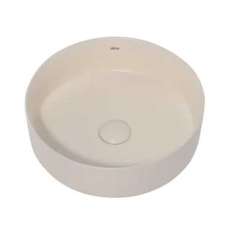 Накладная раковина Abber Bequem AC2108MBE 36x36 бежевая матовая фото