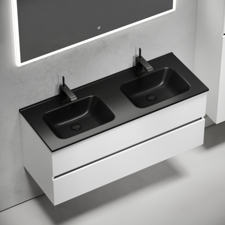 Тумба под раковину Sancos Urban UR120-2W белый глянец фото