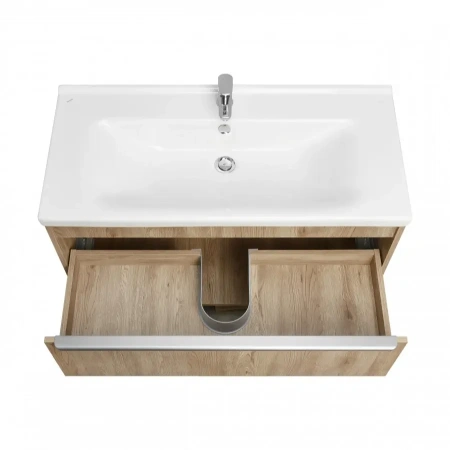 Тумба под раковину Акватон Хоуп 100 1A287401HP6C0 орех фото