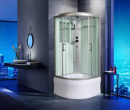 Душевая кабина Weltwasser WW500 Halle HALLE 1002 100x100 с крышей фото