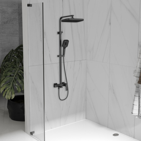 Душевая система Vincea Dice VSFS-4C12MB черная матовая фото