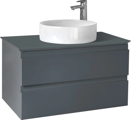 Тумба под накладную раковину с подсветкой Jacob Delafon Madeleine 80 EB2083-J54 серый матовый фото