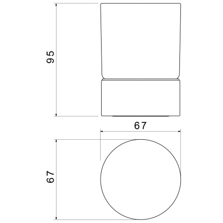 Стакан для зубных щеток Timo Saona 13231/18 Черное золото фото