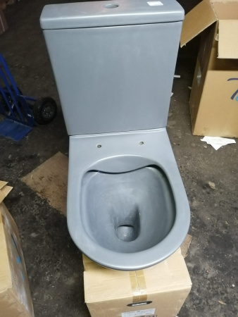 Унитаз напольный безободковый с функцией биде SantiLine SL-5014MG фото